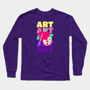 Art Teacher Pastel Long Sleeve T-Shirt